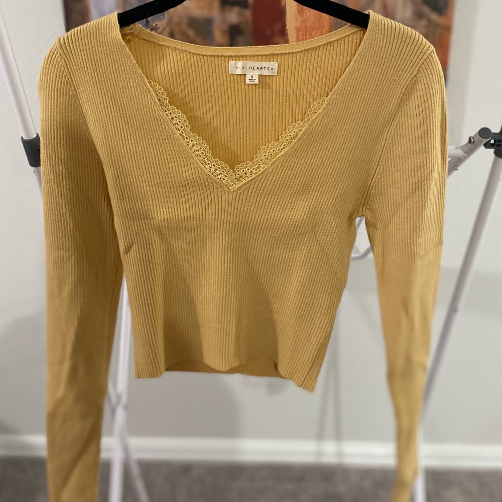 LA Hearts Yellow Long sleeve from Pacsun